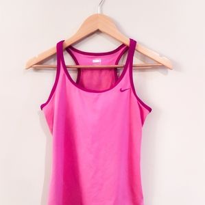 Pink NikeFIT DRY Tank w/ Built-in Bra Size S